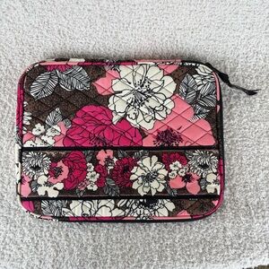 Vera Bradley Tablet Case Mocha Rouge Whimsical Garden Like New‎